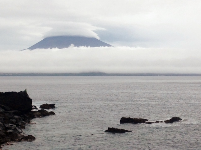 Mount Pico as seen from Horta, Portugal 10-27-14